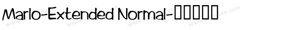 Marlo-Extended Normal字体转换